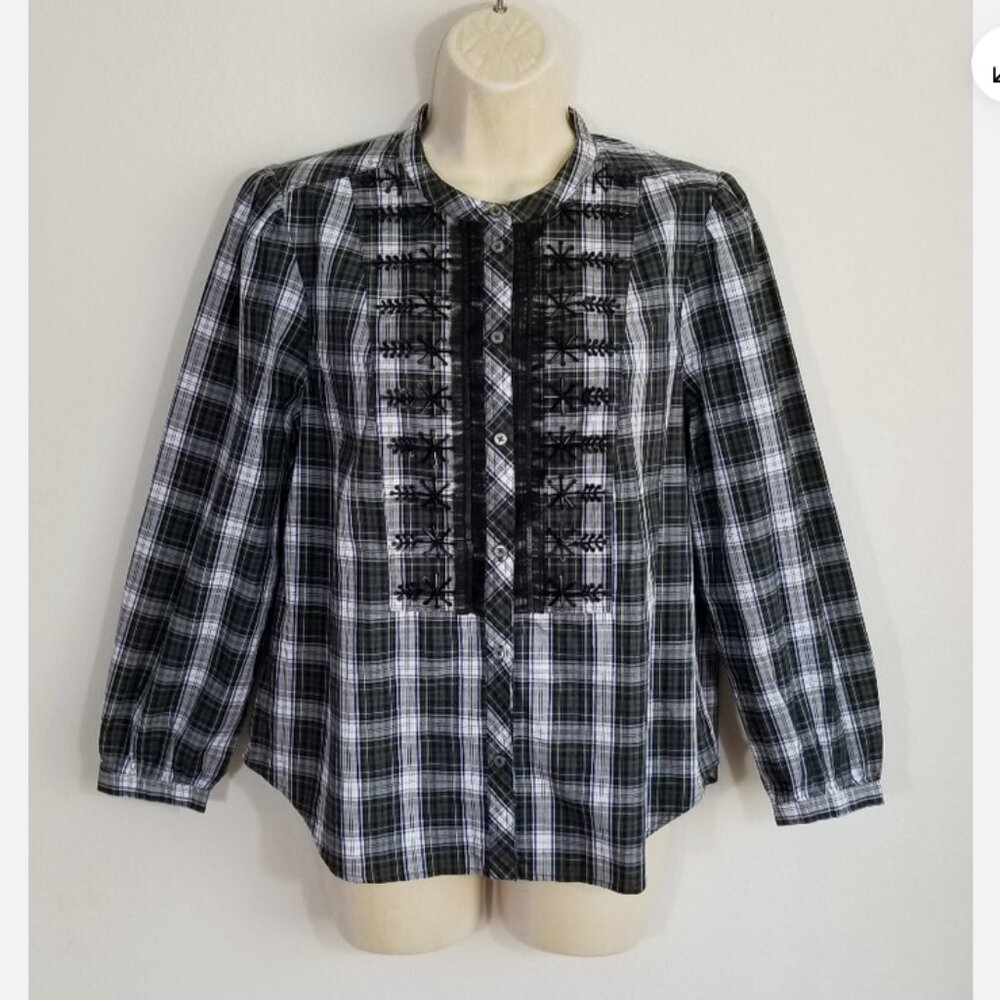 J. CREW Button Up Shirt Top 6517E1M